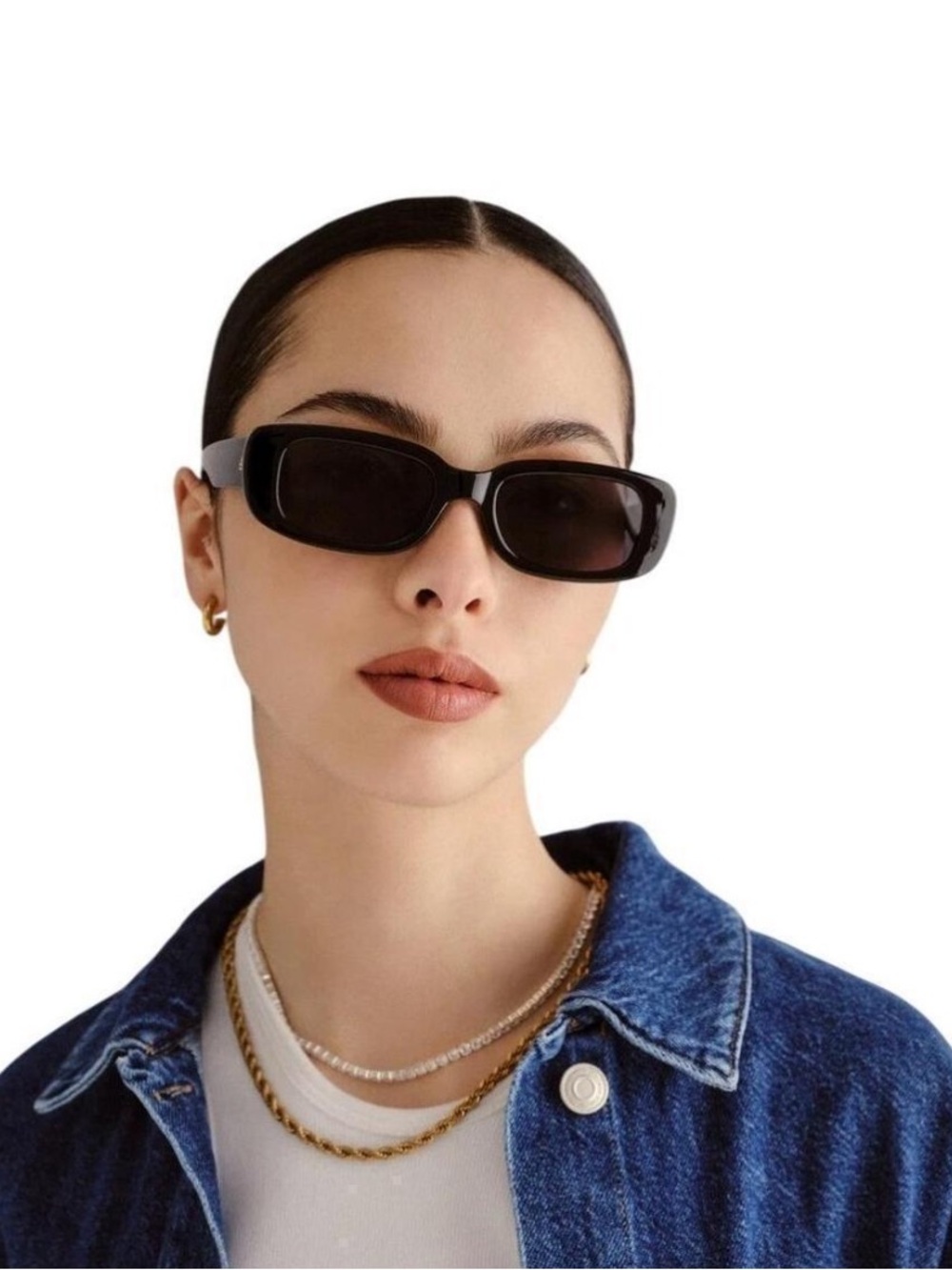 AIRE Ceres V2 Black Rectangular Sunglasses 2122526 Smoke Lens NWOB